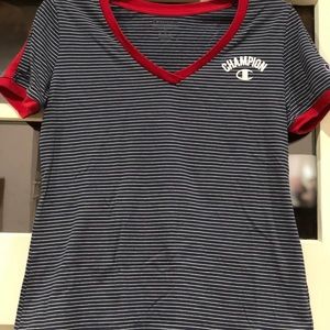 Women’s Champion Navy & White Striped Shirt